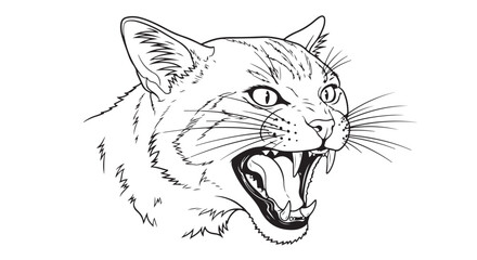 vector illustration of a cat