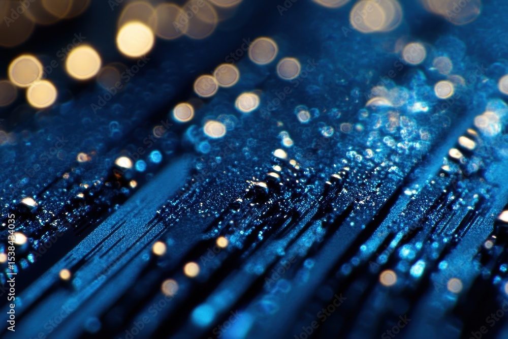 Poster intricate details of a microchip surface captured in a stunning macro view showcasing the advanced t