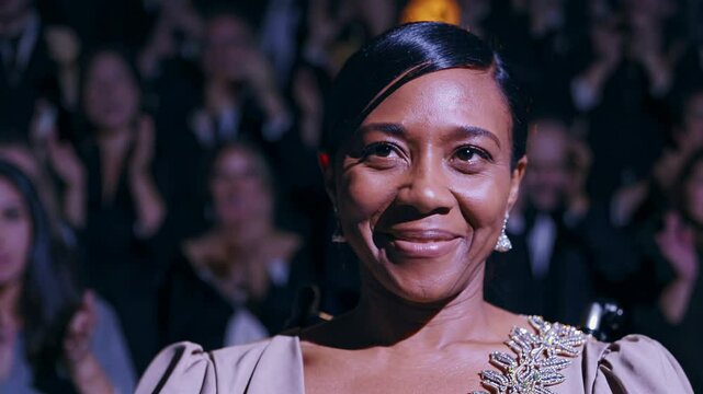 Award winning performer basking in standing ovation