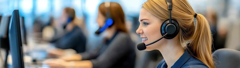 Customer service interactions in call center professional settings