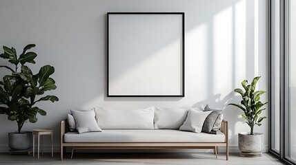 Fototapeta premium modern living room with sofa