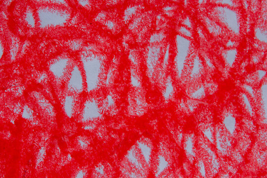 Red oil pastel paint texture background, abstract design element