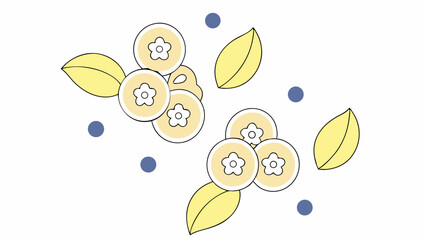 Cute Cartoon Blueberry Pattern
