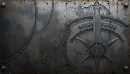 Fototapeta premium Industrial Textured Metal Background for Design, Web, and Print Projects