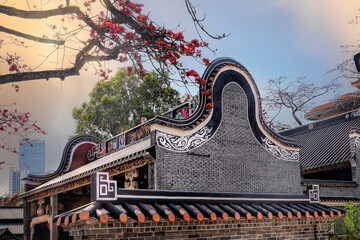 Foshan city, Guangdong, China. Xiabei Yongsheng village, historical preserved place in an...