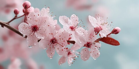 Cherry Blossom Branch in Bloom