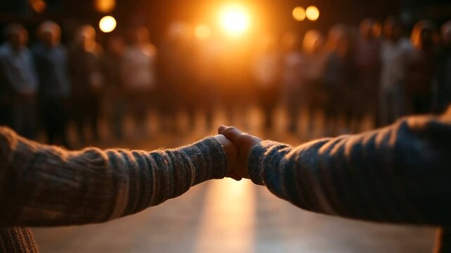 A support group sits in a circle, sharing gratitude and fostering unity. - Powered by Adobe