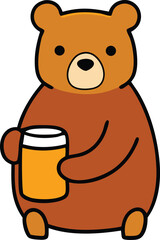 bear cartoon animal teddy