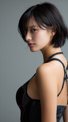 Fototapeta premium 水泳,美女, 女性, 水着, 美しい, 顔, モデル, 日本, 韓国, アジア