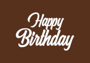 Happy Birthday to You Logo Design, Handwritten Happy Birthday logo design, love balloons, party, black and white vector logo design