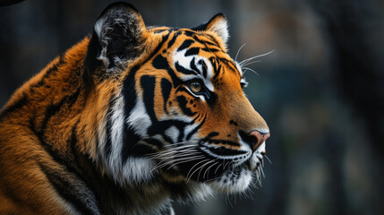 Obraz premium tiger in the forest. portrait of a tiger