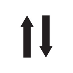 Up and Down Arrows vector icon isolated on transparent background, Up and Down Arrows transparency logo design 