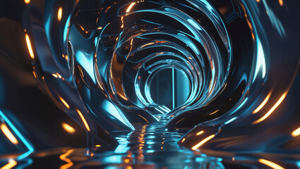 abstract background with metal gears