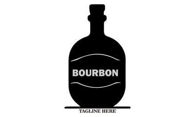 Bourbon day icon. Bourbon day vector illustration. Bourbon day logo design and bourbon day concept design 