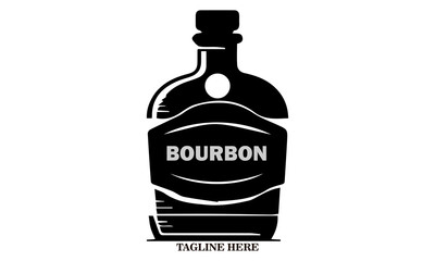 Bourbon day icon. Bourbon day vector illustration. Bourbon day logo design and bourbon day concept design 