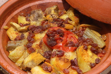 Fresh Moroccan Tajine Close Up