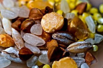 cereals and grains close-up, assortment