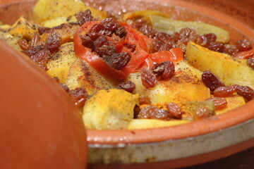 Fresh Moroccan Tajine Close Up