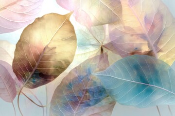 abstract background with pink leaves