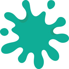 splash paint green liquid