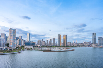 Fototapeta premium Shenzhen Nanshan District Shekou Taizi Bay Coastal Scenery