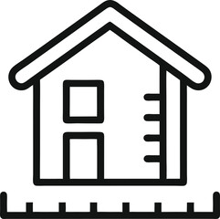 house measurement icon
