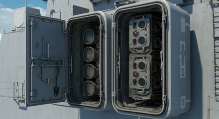 Detailed closeup of two rectangular electrical connectors