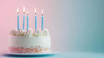 World Birthday Celebration Day Cake With Candles Representing the Joy of Birthdays, Milestones, and Honoring Life Moments Across Cultures, Ages, and Global Celebrations Together