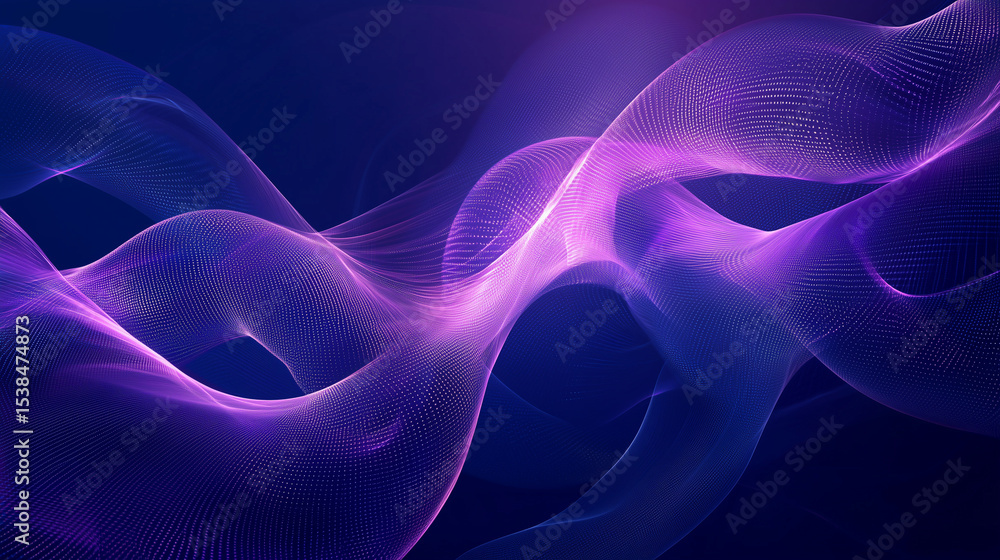 Poster international day of light abstract violet wave light patterns representing photonics, light science