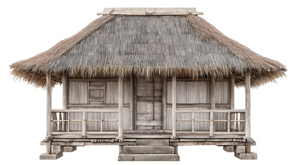 Nipa hut isolated on transparent background