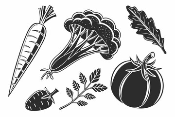 set of vegetables