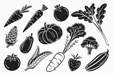 set of vegetables