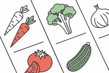 set of vegetables