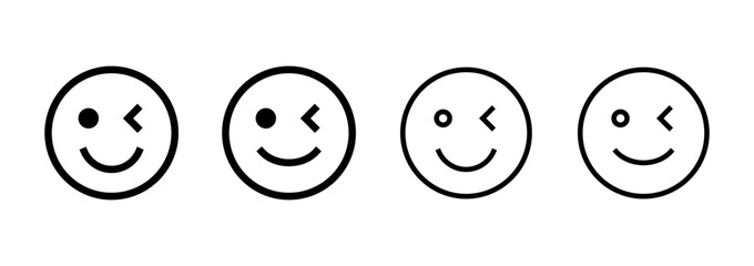 Smile icon logo design. smile emoticon icon. feedback sign and symbol