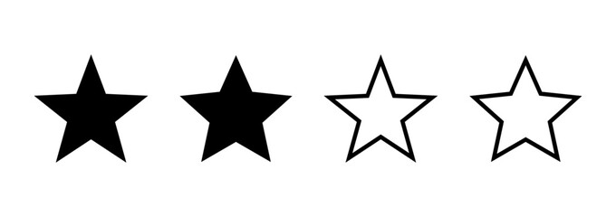 Star icon logo design. rating sign and symbol. favourite star icon