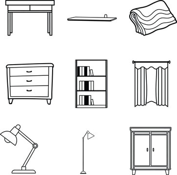 Furniture and Decor Illustration Collection