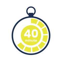 Obraz premium Countdown timer icon start 5, 10, 15, 20, 25, 30, 35, 40, 45, 50, 55 and 60. Numeric countdown elements for progress tracking, Time Tracking Illustration,Stopwatch Countdown Icons