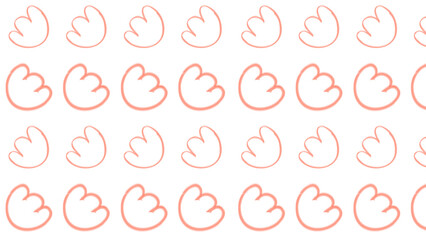 set of red and white paint splashes