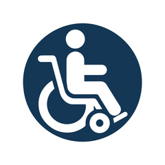 Minimalist Disability wheelchair icon