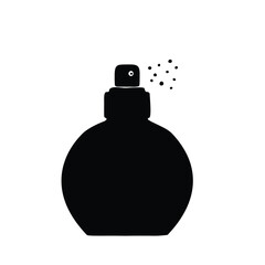 Perfume bottle silhouette symbol vector illustration