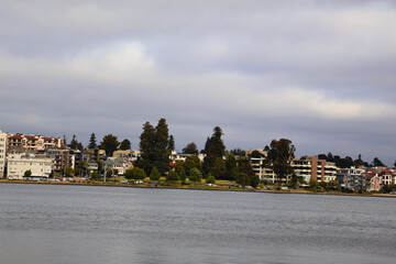 Beautiful Clouds, Cityscape and Lake