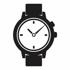 black and white watch