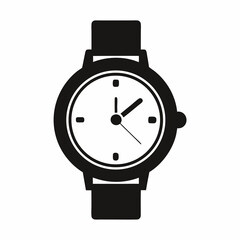 black and white watch