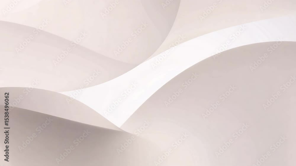 Poster abstract minimalist design with soft curves and subtle gradients in light tones for background and w