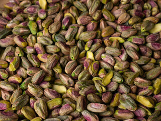 Pistachio nut cashew. Healthy snack high in dietary fiber.