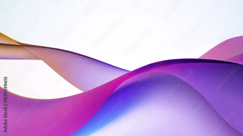 Poster vibrant abstract curves with gradient colors creating a smooth fluid motion ideal for backgrounds or