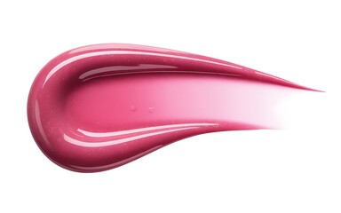 Close-Up Macro Photograph of Glossy Lip Gloss Swatch A Textured Beauty Shot