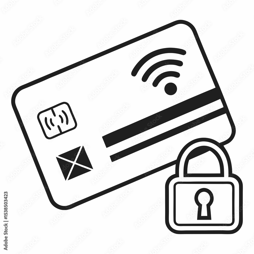 Poster secure online payments protecting your credit card information with encryption