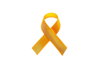 Gold ribbon symbol