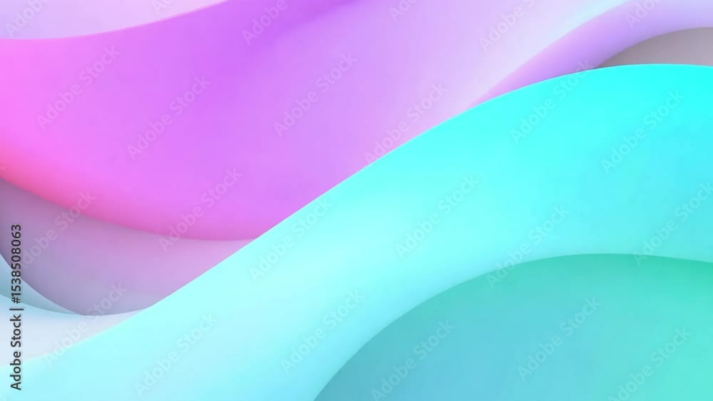 Poster abstract waves in soft pastel colors creating fluid patterns for modern digital background or graphi